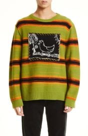 THE ELDER STATESMAN Inner City Arts Striped Merino Wool and Cashmere-Blend Sweater MR PORTER at Mr Porter